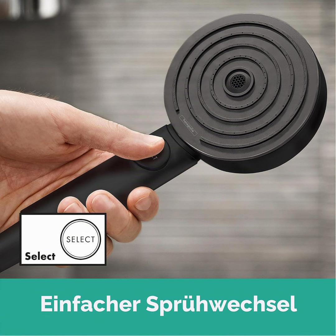 hansgrohe WallStoris - Badezimmer Set, Zubehör Set für das Bad, 7-teilig, mit Duschkopf wassersparen