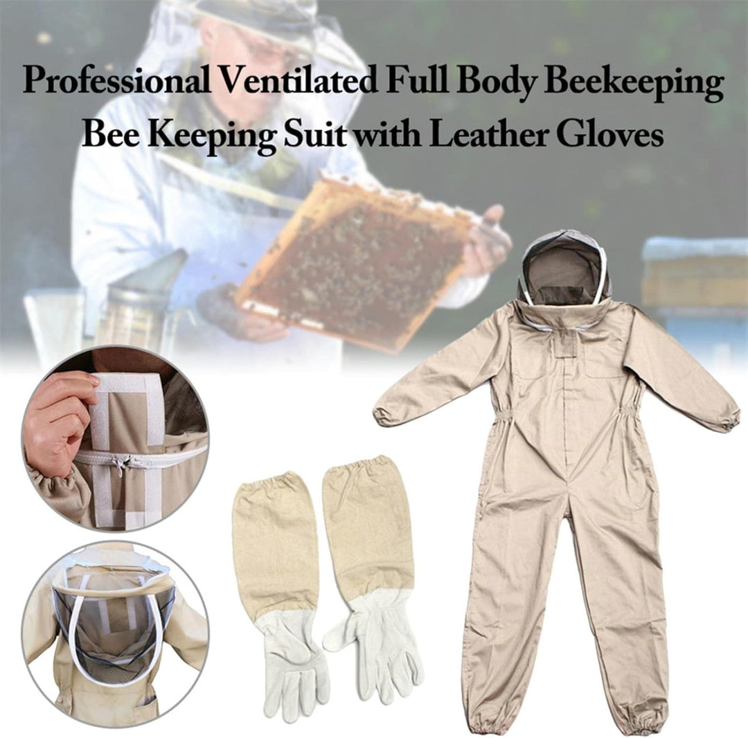 Imkeranzug, professionelles Imker-Kostü , mit Handschuhen & Schutzvorrichtung, Bienenzuchtanzug für