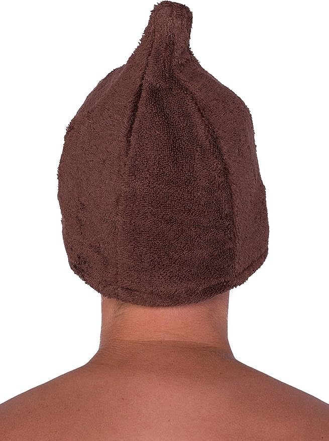 Sotra Saunamütze 100% Baumwolle – Weiche Frottee Sauna Kappe für Damen & Herren – Schutz für Haare &