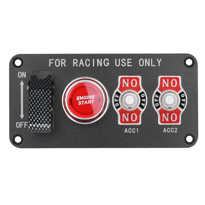 Jtron Autoschalterfeld 12v20a Kippschalter 4 in 1 Zündschalter 12v50A START-Taste für Autoboot (ON-O