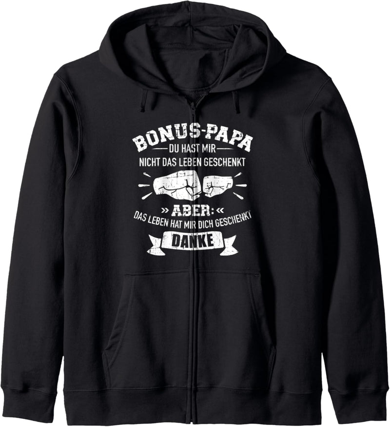 Bonus Papa Leben geschenkt Spruch Stieftochter Kapuzenjacke