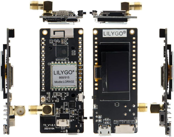 LILYGO TTGO Lora 868Mhz OLED 0.96 Zoll SD Karte ESP32 Entwicklungsboard Paxcounter Modul SMA Meterin