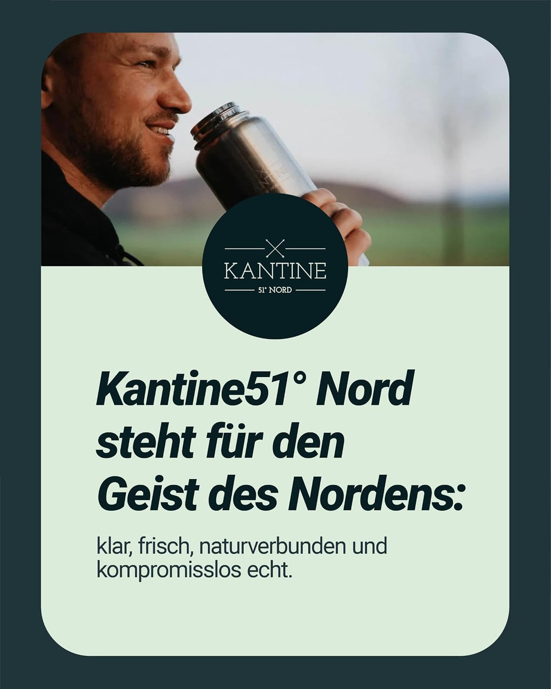 Kantine 51° Nord Lunchbox Edelstahl 1200 ml | Auslaufsichere Tiffin Box, für Erwachsene &amp; Kinder, Br