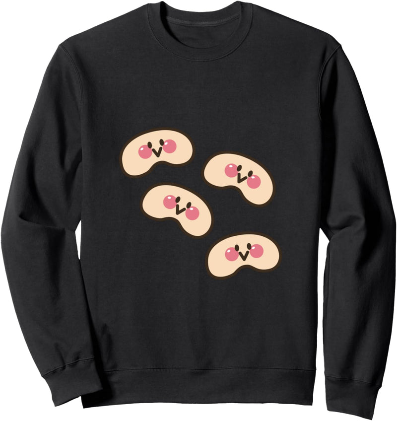 Niedliche Bohne Gesichter Sweatshirt