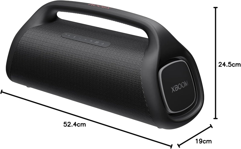 LG XBOOM Go XG9Q Bluetooth-Lautsprecher, 80 W, Lautsprecher mit Sound Boost, Stroboskopbeleuchtung,