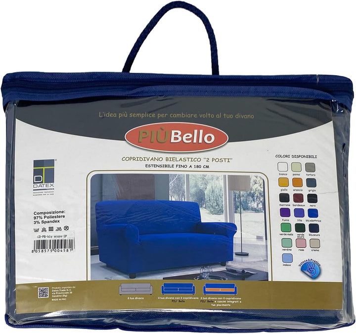 Italian Bed Linen Sofa-Schonbezug “Più Bello”, Dunkelblau, 4 PLÄTZE 4 PLÄTZE Dunkelblau, 4 PLÄTZE Du