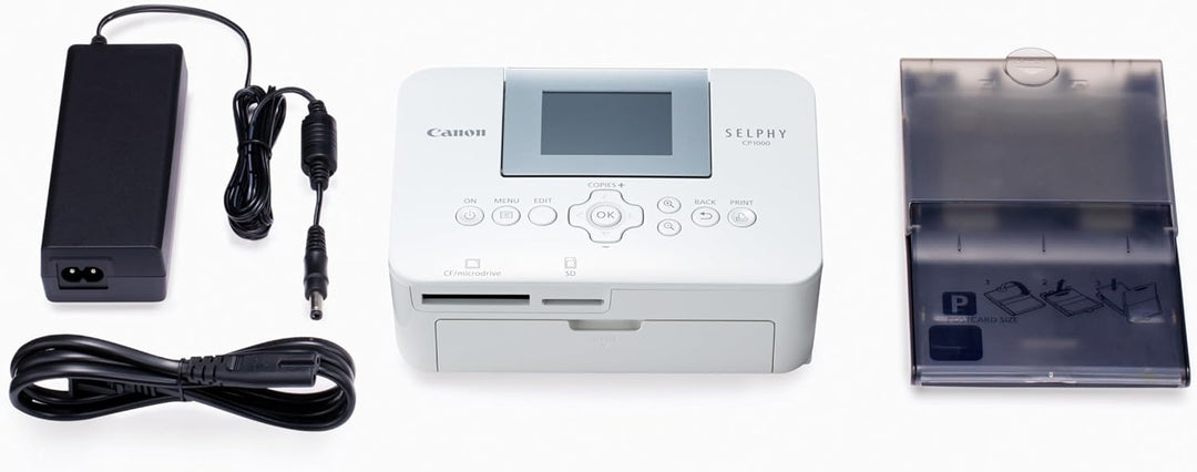 Canon SELPHY CP1000 Fotodrucker, Direktdruck von Kameras, Speicherkarten oder USB-Sticks, weiss