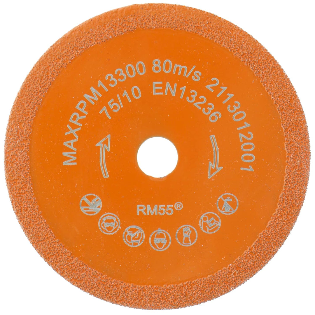 PRODIAMANT Diamant-Trennscheibe 75mm x 10mm M01 Glas Glasfliesen Glasmosaik Diamanttrennscheibe für