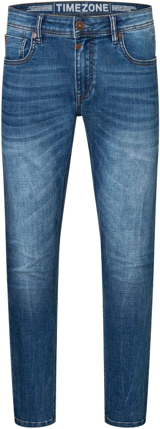 Timezone Herren Slim Eduardotz Jeans 29W / 32L Jeans Blue Wash, 29W / 32L Jeans Blue Wash