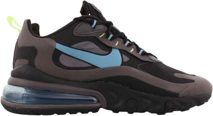 Nike Herren Air Max 270 React Ww Laufschuhe, 38.5 EU Negro Cerulean Thunder Grey Barely Volt