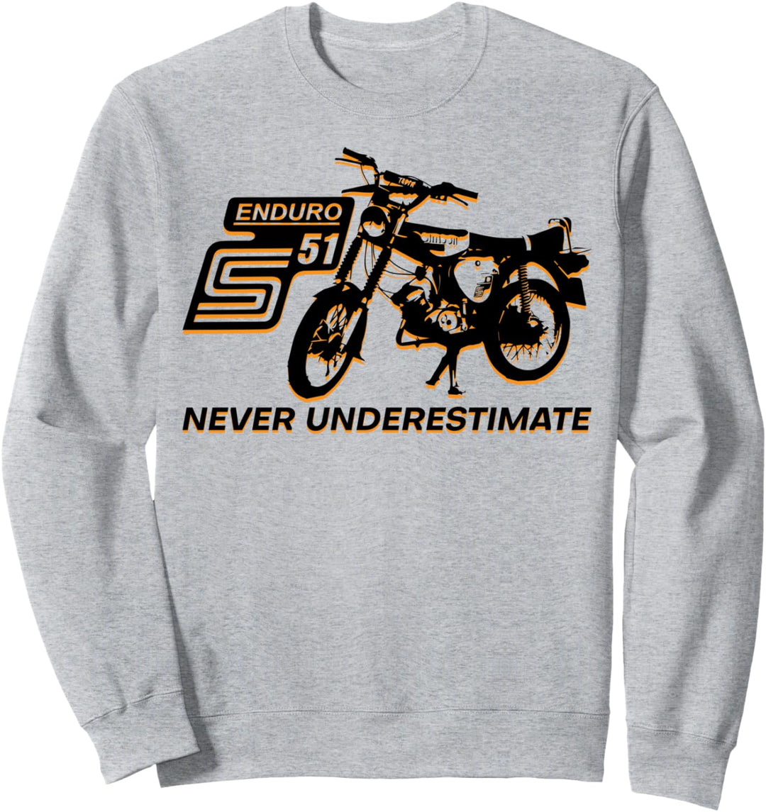 Mopeds Niemals Unterschätzen Simson S51 Enduro Sweatshirt