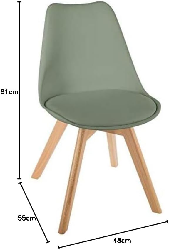 Stuhl Baya khakigrün - Beine aus Buche - Khaki - Atmosphera créateur d'intérieur cm Kaki, cm Kaki