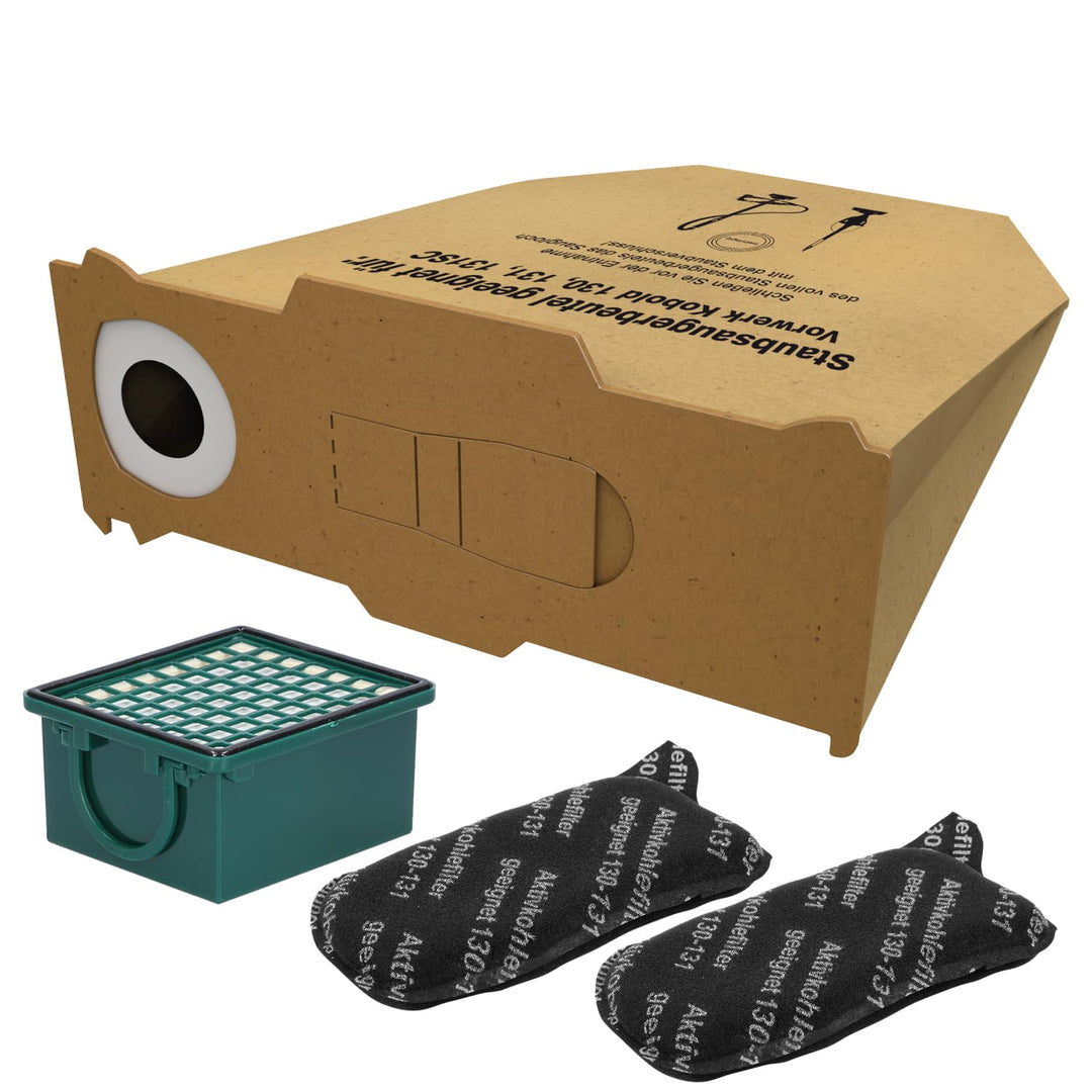 McFilter I 10 Staubsaugerbeutel, Mikrofilter, Hepafilter, Geruchsfilter, Kohlefilter im Set geeignet