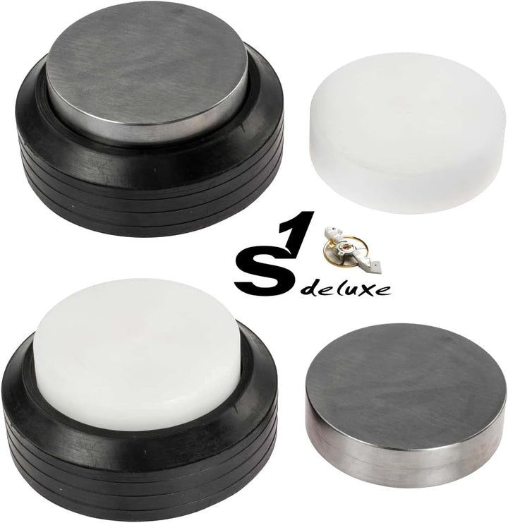 JEWELLERS BENCH BLOCK WITH RUBBER BASE STEEL BLOCK & NYLON BLOCK METAL WORKING DOMING DAPP by Blue S