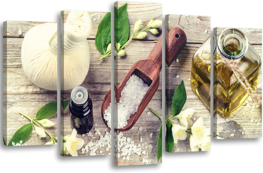 Feeby. Leinwandbild - 5 Teile - Bilder, Wand Bild, Wandbilder, Kunstdruck XXL, 5-Teilig, Typ A, 150x