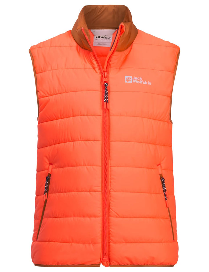 Jack Wolfskin Kinder Zenon Vest K Weste 140 fuzzy orange, 140 fuzzy orange