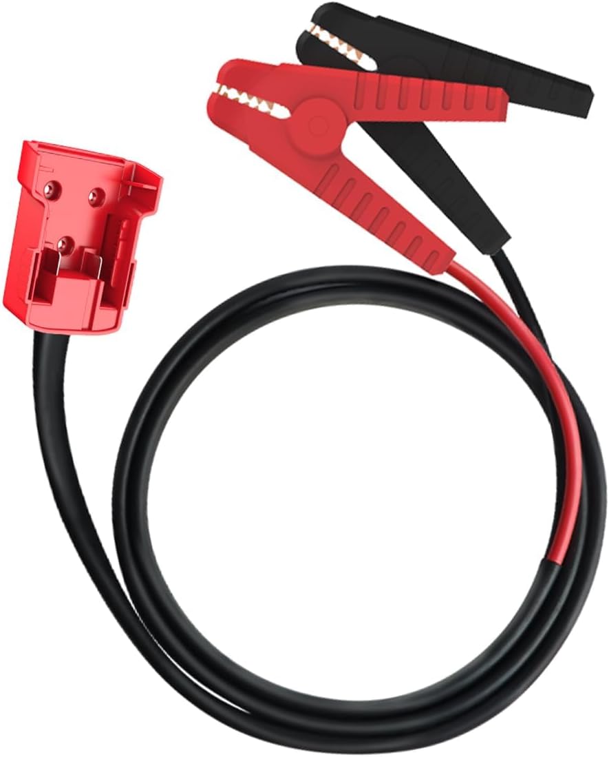 Namvo Starthilfekabel für Milwaukee M18 18-V-Batterie, Kfz-Starthilfekabel, 1,8 m, 8 AWG, für Autos,