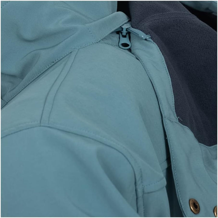 Ankerglut Herren Herren Softshelljacke mit Abnehmbarer Kapuze Übergangsjacke Windbreaker #Ankerglutf