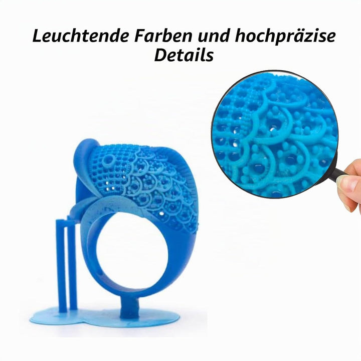 Siraya Tech Cast Giessbares 3D Drucker Resin (True Blue, 500g) Richtig Blau 500g, Richtig Blau 500g