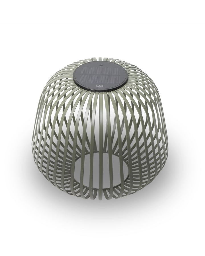 LUUK Studio Kabellose Solar Gartenlampe, LED Tischleuchte mit Solar- und USB-Aufladung, dimmbare Aus