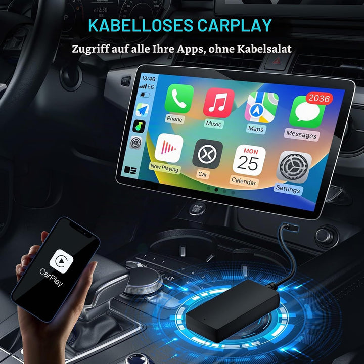 CARabc Carbitlink Smartlink Phonelink Einfach zu kabelloser CarPlay Android Auto-Adapter, Plug and P