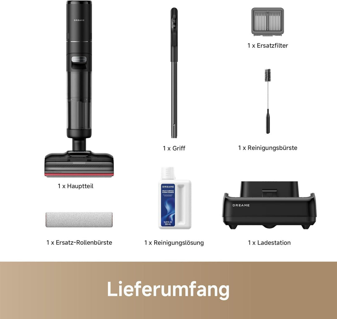 dreame H15S Nass- und Trockensauger, 3-fache Kantenreinigung, KI-Roboterarm, 21.000 Pa Saugkraft, ve