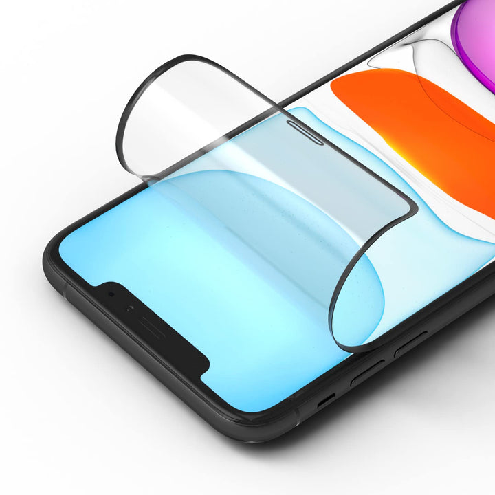 RhinoShield 3D Impact Displayschutz kompatibel mit [iPhone 11 / XR] | Aufprallschutz - HD-klar - 3D