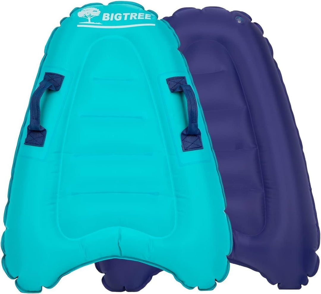 BIGTREE Bodyboard Aufblasbar Aufblasbares Surfbrett, leichtes tragbares Schwimmenbrett mit Griffen,