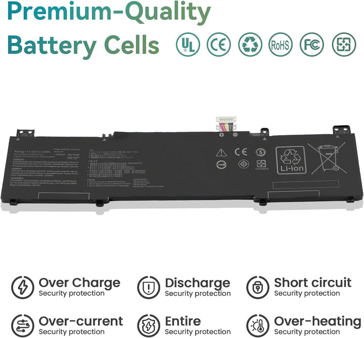 42Wh B31N1822 Laptop Akku für Asus ZenBook Flip 14 UM462 UX462 UX462D UM462D UX462DA UM462DA Q406 Q4