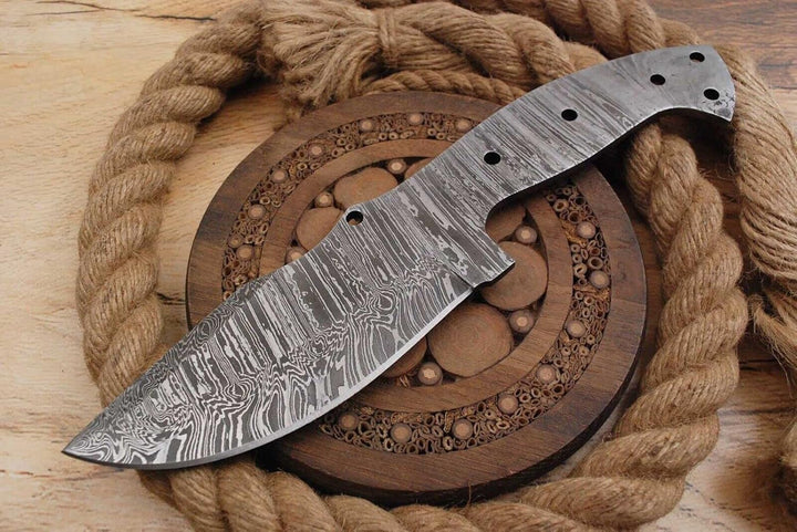 Damast Klinge Handgeschmiedete Damast Rohling Damascus blank blade 6030EA
