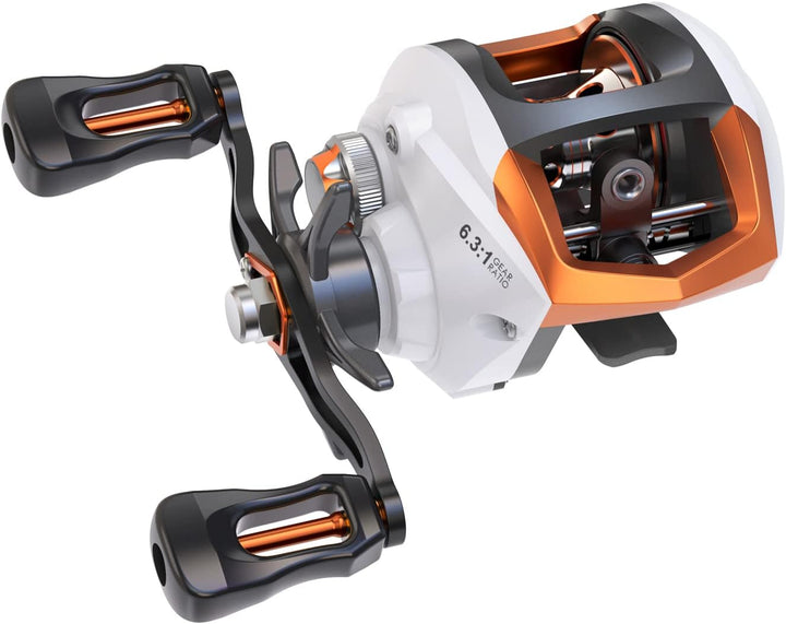 Lixada Baitcasting Angelrolle Baitcaster Rolle mit Magnetischem Bremssystem und Korrosionsbeständige