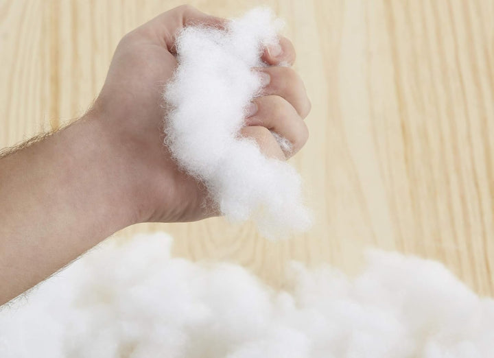 Textilhome – Füllwatte aus silikonisierter Hohlfaser 100% Polyester 1 kg | Weiches Füllmaterial für