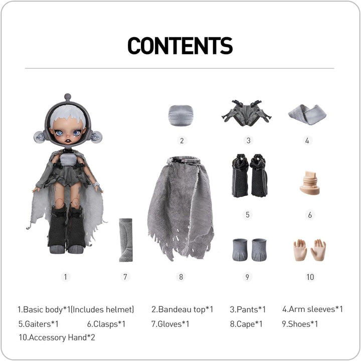 POP MART SKULLPANDA × HAMCUS 1/6 Action Figure Anime Actionfiguren Sammelfiguren Sammler Kunstspielz