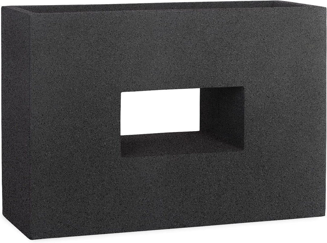 Pflanzwerk® Pflanzkübel Vista Granit Anthrazit 52x75x27cm *Frostbeständiger Blumenkübel* *UV-Schutz*