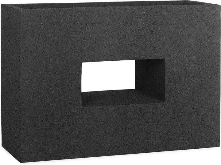 Pflanzwerk® Pflanzkübel Vista Granit Anthrazit 52x75x27cm *Frostbeständiger Blumenkübel* *UV-Schutz*