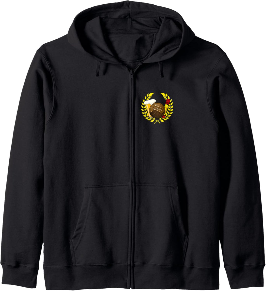 Lorbeerkranz Fussball Pyro Bier Ultras Kapuzenjacke