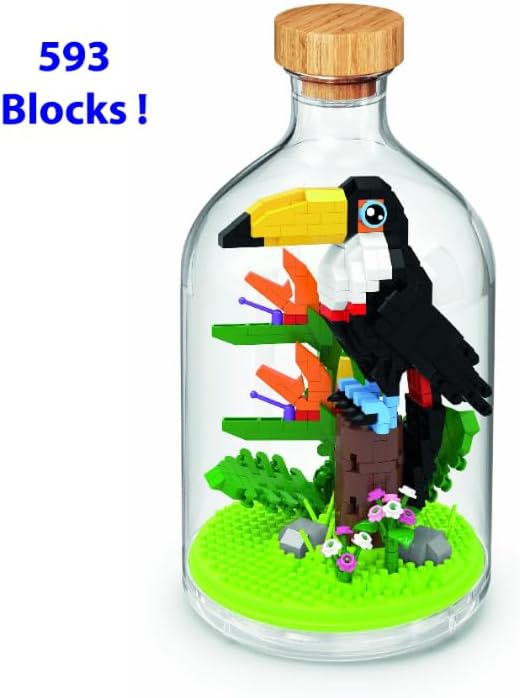 WiseHawk Bausatz mit Miniaturblöcken zum BAU von Insekten und kleinen Tieren. Inklusive Methacrylat-