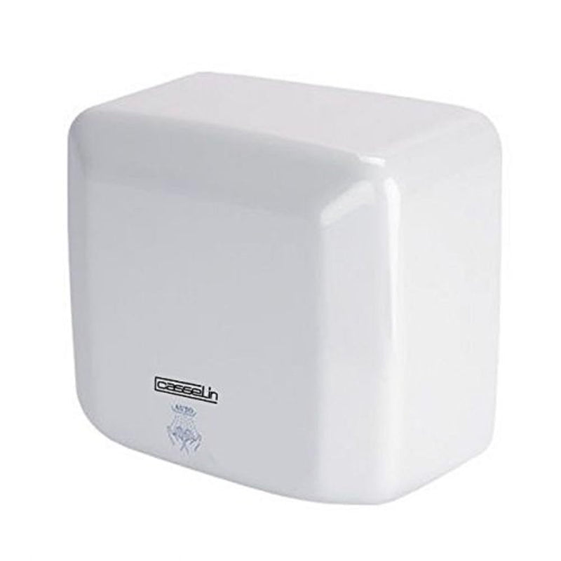 Casselin Hand Dryer 2500 W with Infrared Sensor - White Lacquered Or Stainless Steel, Colour: White