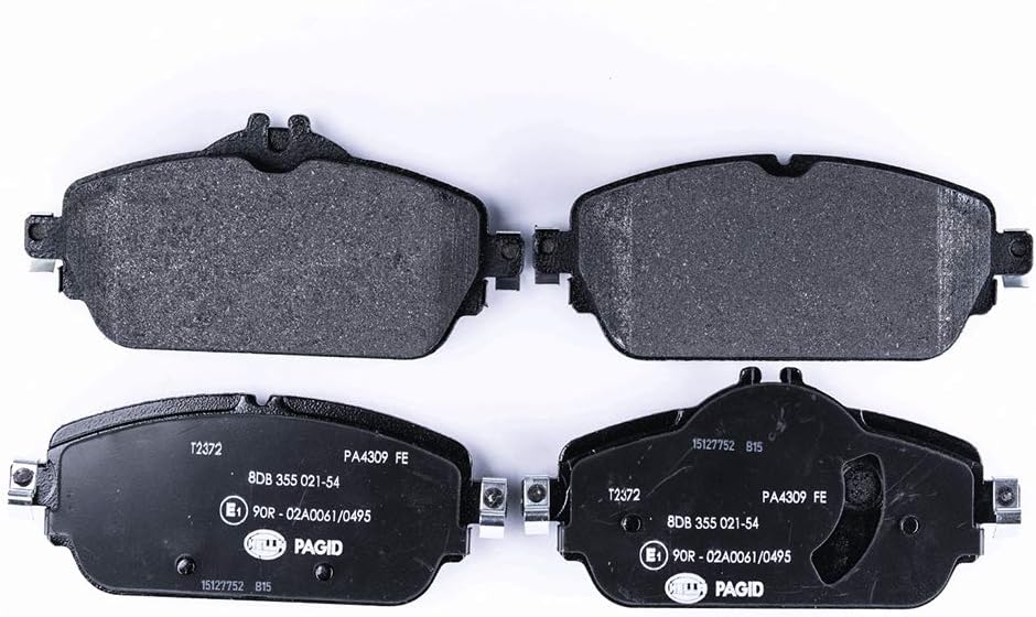 HELLA PAGID 8DB 355 021-541 Bremsbelagsatz - T2372 - Dicke/Stärke: 19.3mm - Bremssystem: TRW - für V