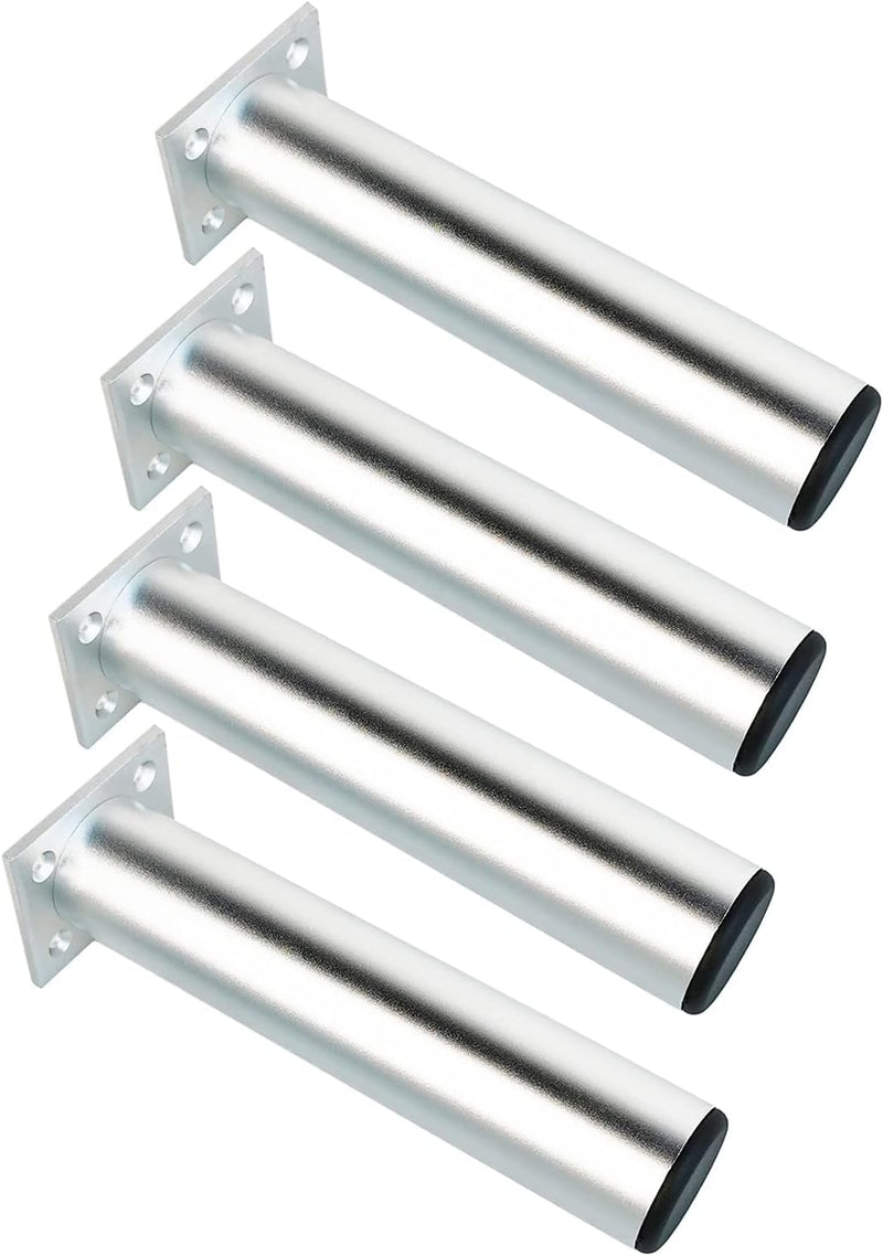 Qrity 250mm Silber Höhe Möbel Beine Schrankfüsse Aluminiumlegierung Küchenfüsse Sofa Füsse Metall Ti