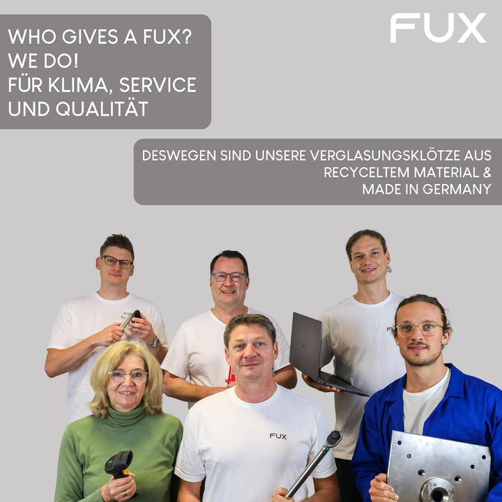 FUX 600 Stück Abstandshalter SET 100mm x 24mm x 1mm-6mm | Made in Germany | Unterlegplatten, Distanz