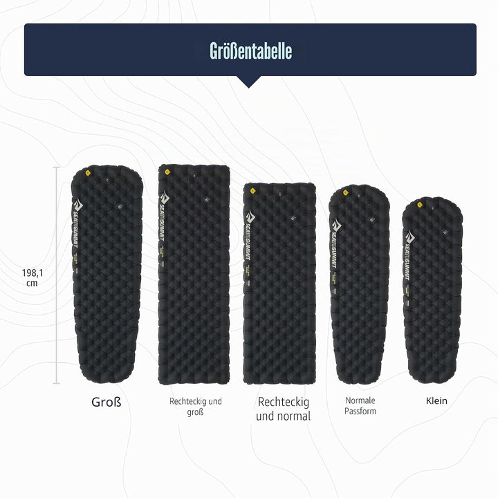 SEA to Summit – Ether Light XR Pro Thermo-Luftmatratze Large – ThermalCore Isolierung – Xpress Venti