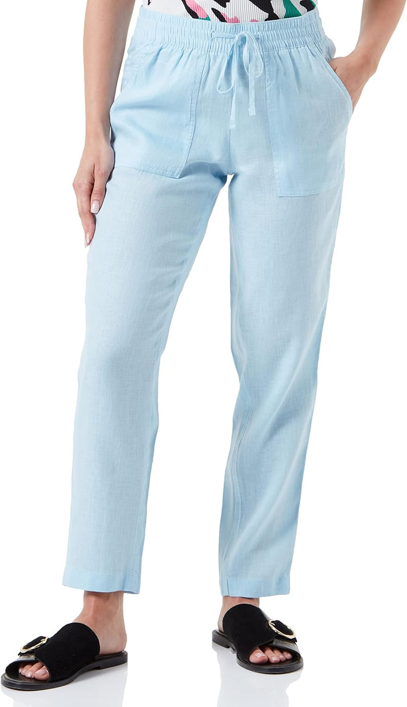 s.Oliver Damen Hose 7/8, Jogpant 36 Blau, 36 Blau