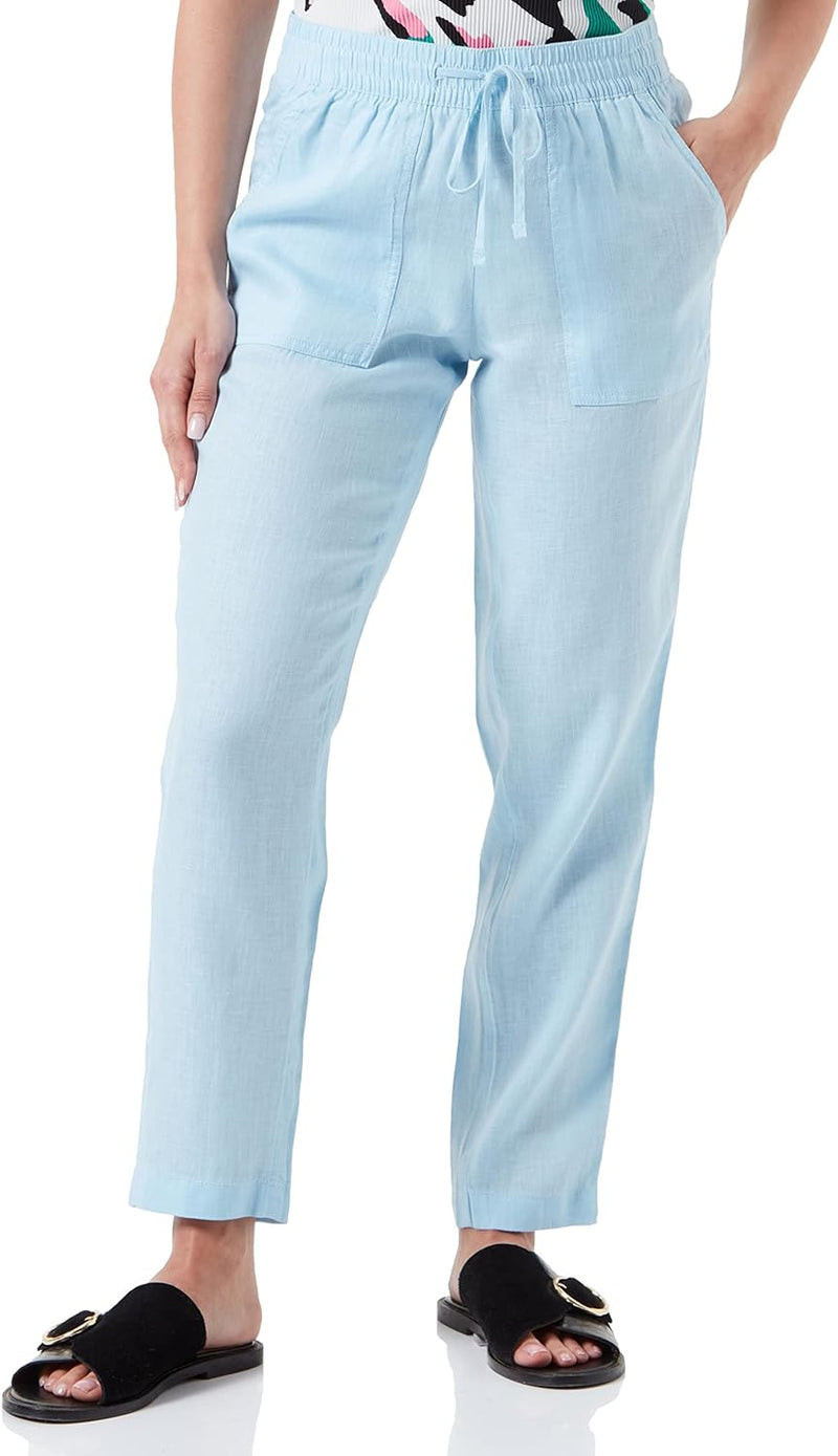 s.Oliver Damen Hose 7/8, Jogpant 34 Blau, 34 Blau