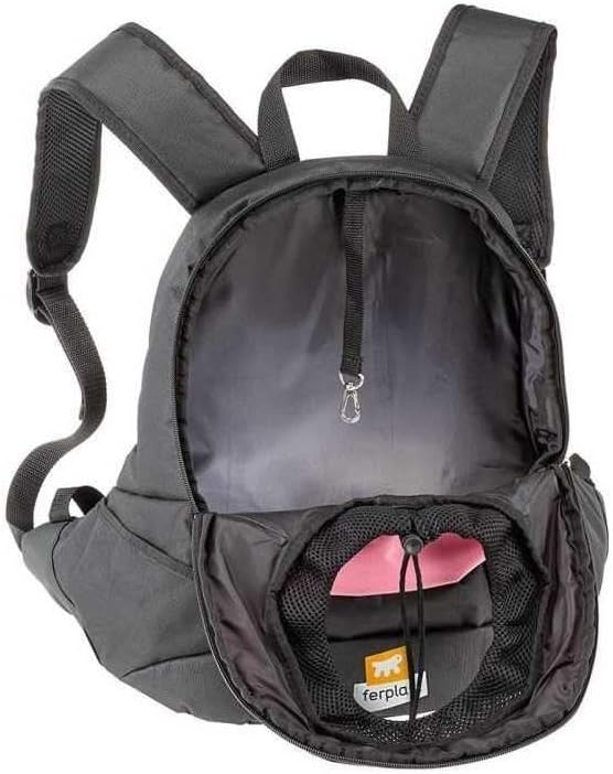 Ferplast Zainetto Trasportino per Cani Piccoli KANGOO SMALL, Spalle Imbottite, Materiale Robusto e D