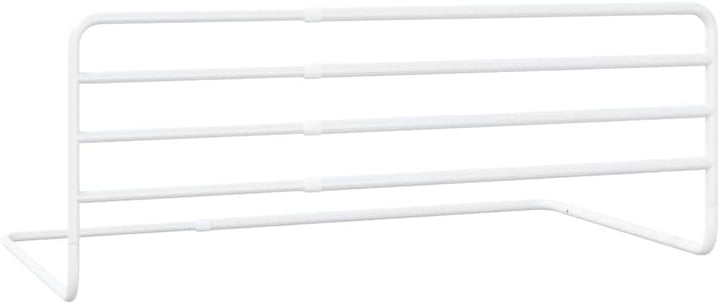 Kleinkind-Bettschutzgitter Weiss 76-137 cm verstellbar Eisen Sicherheit Netz atmungsaktiv geeignet f