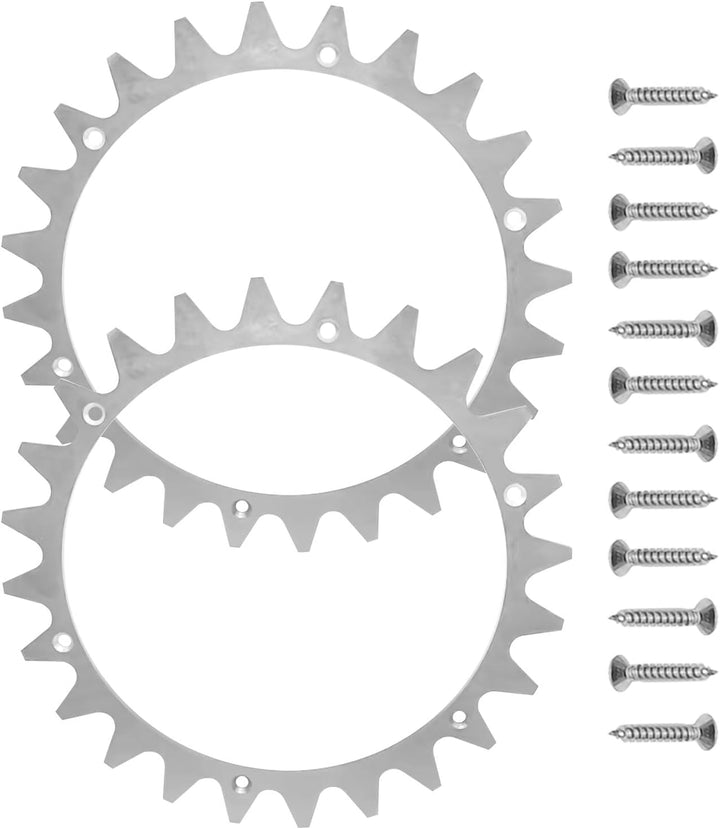 225mm Edelstahl Spikes für Worx Landroid L, Dicke Mähroboter Spikes mit 12 Edelstahlschrauben für La