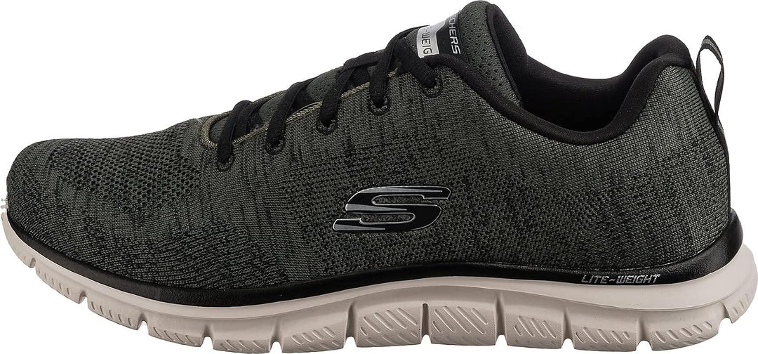 Skechers Herren 232298 BBK Sneaker 41 EU Olive Knit Black Trim, 41 EU Olive Knit Black Trim