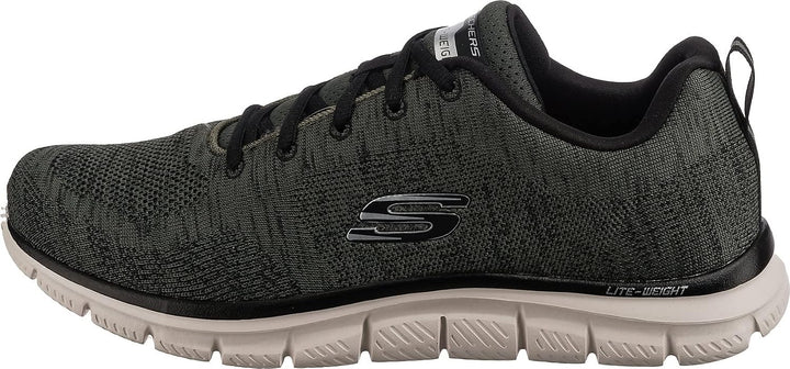 Skechers Herren 232298 BBK Sneaker 41 EU Olive Knit Black Trim, 41 EU Olive Knit Black Trim