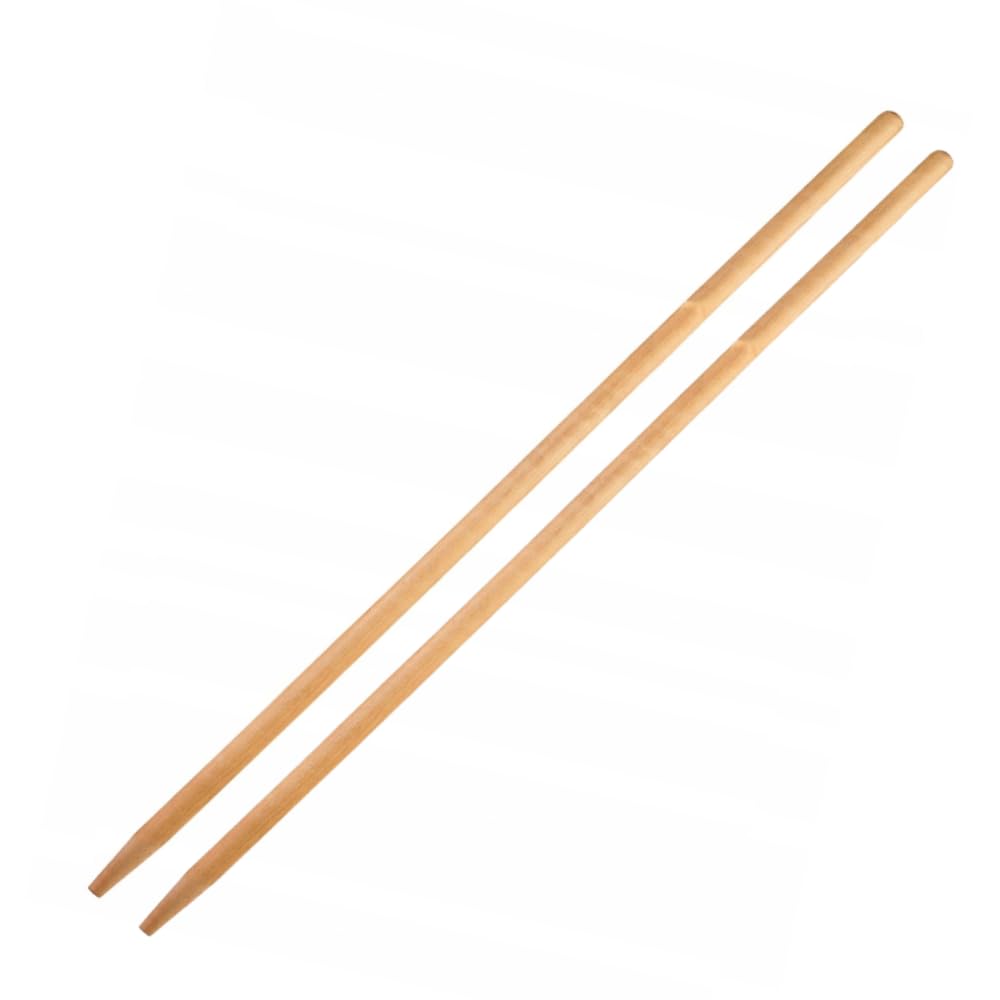 Generisch 2er Set Holzstiel 150 cm – Laubrechenstiel Ø 28 mm – stabiler Gerätestiel aus Buchenholz –